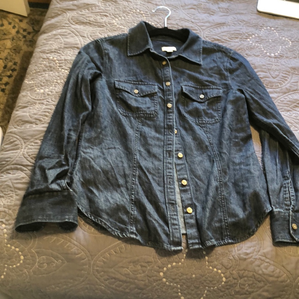 Jean button down shirt